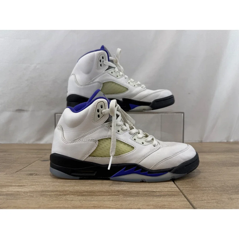 Jordan 5 Retro Concord White Purple Mens Basketball Shoes 440888-141 Size‎ 7Y